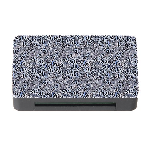 Blue Black Snake Pattern Memory Card Reader with CF from ArtsNow.com Front