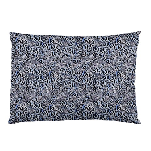Blue Black Snake Pattern Pillow Case (Two Sides) from ArtsNow.com Front