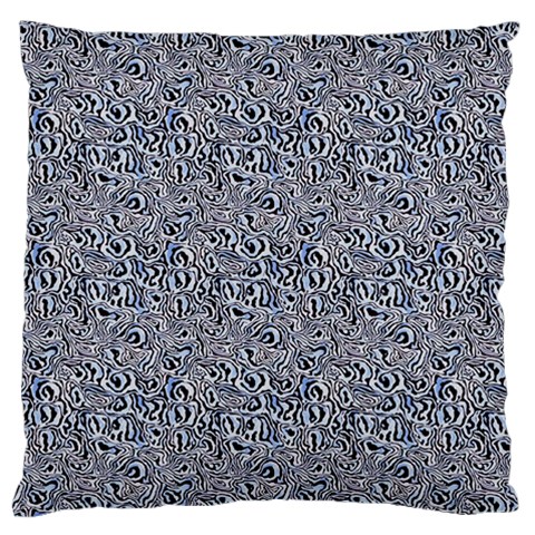 Blue Black Snake Pattern Large Cushion Case (One Side) from ArtsNow.com Front