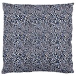 Blue Black Snake Pattern Large Cushion Case (One Side)