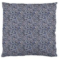 Blue Black Snake Pattern Large Cushion Case (Two Sides) from ArtsNow.com Back