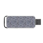 Blue Black Snake Pattern Portable USB Flash (One Side)