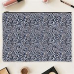 Blue Black Snake Pattern Cosmetic Bag (XXXL)