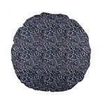Blue Black Snake Pattern Standard 15  Premium Round Cushions