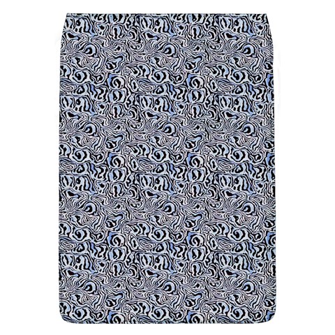 Blue Black Snake Pattern Removable Flap Cover (L) from ArtsNow.com Front