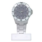 Blue Black Snake Pattern Plastic Nurses Watch