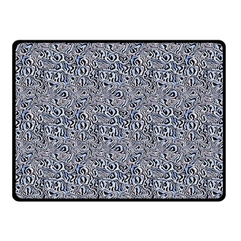 Blue Black Snake Pattern 50  x 40  Two Sides Fleece Blanket (Small) from ArtsNow.com 45 x34  Blanket Front