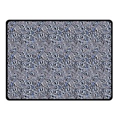 Blue Black Snake Pattern 50  x 40  Two Sides Fleece Blanket (Small) from ArtsNow.com 45 x34  Blanket Front