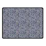 Blue Black Snake Pattern 50  x 40  Two Sides Fleece Blanket (Small)