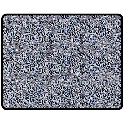 Blue Black Snake Pattern 60  x 50  Two Sides Fleece Blanket (Medium) from ArtsNow.com 58.8 x47.4  Blanket Front
