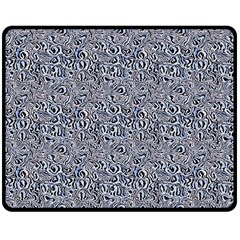 Blue Black Snake Pattern 60  x 50  Two Sides Fleece Blanket (Medium) from ArtsNow.com 58.8 x47.4  Blanket Back