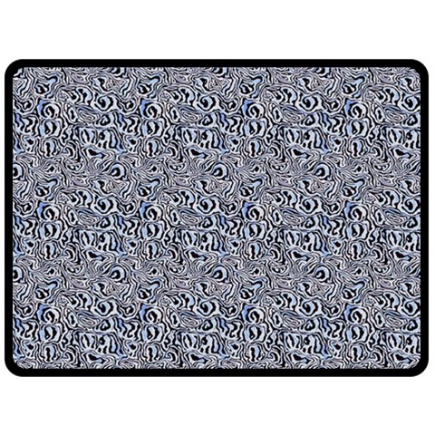 Blue Black Snake Pattern 80  x 56  Two Sides Fleece Blanket (Large) from ArtsNow.com 80 x60  Blanket Front