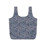 Blue Black Snake Pattern Full Print Recycle Bag (S)