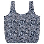 Blue Black Snake Pattern Full Print Recycle Bag (XL)