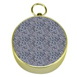 Blue Black Snake Pattern Gold Compasses