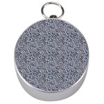 Blue Black Snake Pattern Silver Compasses