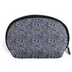 Blue Black Snake Pattern Accessory Pouch (Large)