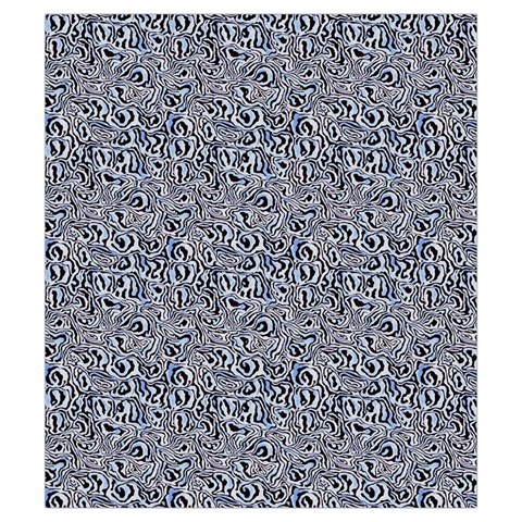 Blue Black Snake Pattern Drawstring Pouch (Small) from ArtsNow.com Front