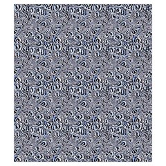Blue Black Snake Pattern Drawstring Pouch (Small) from ArtsNow.com Back