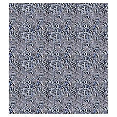 Blue Black Snake Pattern Drawstring Pouch (Medium) from ArtsNow.com Front