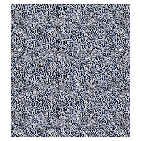 Blue Black Snake Pattern Drawstring Pouch (Medium) from ArtsNow.com Back