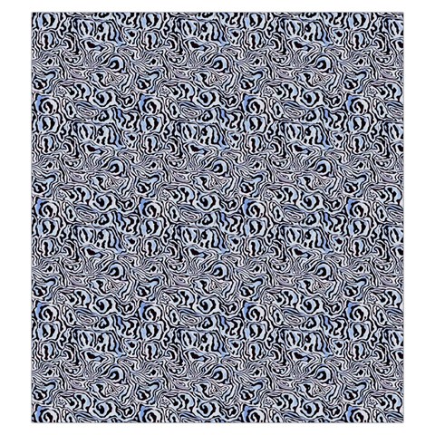 Blue Black Snake Pattern Drawstring Pouch (Large) from ArtsNow.com Front