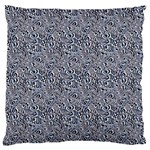Blue Black Snake Pattern Large Premium Plush Fleece Cushion Case (Two Sides)