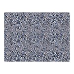 Blue Black Snake Pattern 35  x 27  Two Sides Premium Plush Fleece Blanket (Mini)
