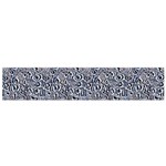 Blue Black Snake Pattern 12 X60  Small Premium Plush Fleece Scarf