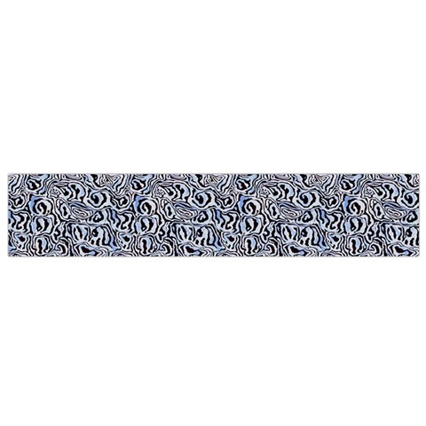 Blue Black Snake Pattern 12 X60  Small Premium Plush Fleece Scarf from ArtsNow.com Back