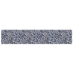 Blue Black Snake Pattern 12 X60  Small Premium Plush Fleece Scarf from ArtsNow.com Back