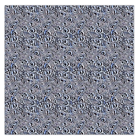 Blue Black Snake Pattern 36  x 36  Square Satin Scarf from ArtsNow.com Front