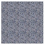 Blue Black Snake Pattern 36  x 36  Square Satin Scarf