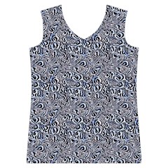 Blue Black Snake Pattern Women s Basketball Tank Top from ArtsNow.com Front