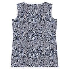 Blue Black Snake Pattern Women s Basketball Tank Top from ArtsNow.com Back