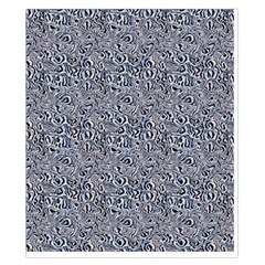 Blue Black Snake Pattern Duvet Cover Double Side (California King Size) from ArtsNow.com Back