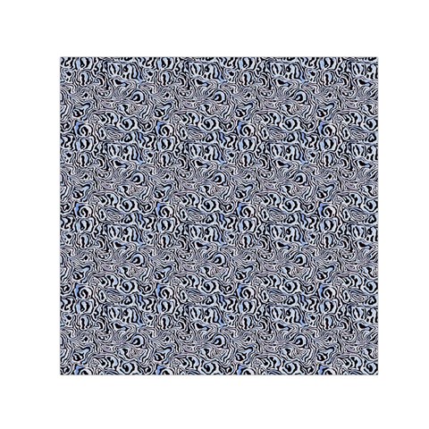 Blue Black Snake Pattern 30  x 30  Large Square Satin Scarf from ArtsNow.com Front