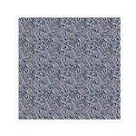 Blue Black Snake Pattern 30  x 30  Large Square Satin Scarf
