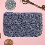 Blue Black Snake Pattern Large Coin Purse