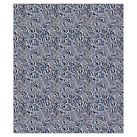 Blue Black Snake Pattern Drawstring Pouch (XS) from ArtsNow.com Front