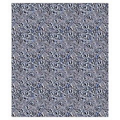 Blue Black Snake Pattern Drawstring Pouch (XS) from ArtsNow.com Back