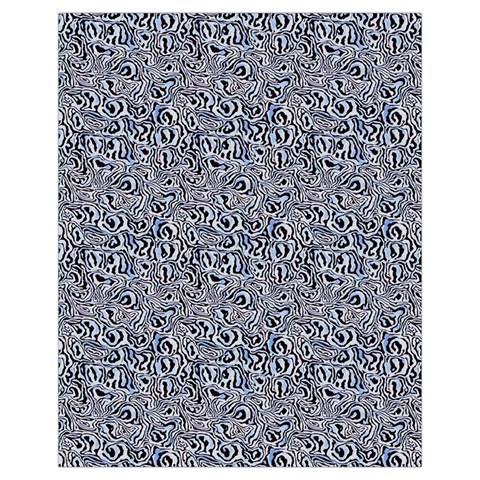 Blue Black Snake Pattern Drawstring Pouch (XL) from ArtsNow.com Front
