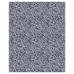 Blue Black Snake Pattern Drawstring Pouch (XL) from ArtsNow.com Back