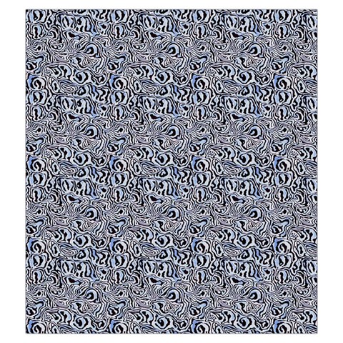 Blue Black Snake Pattern Drawstring Pouch (2XL) from ArtsNow.com Front