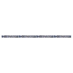 Blue Black Snake Pattern Cotton Crop Top from ArtsNow.com Hem
