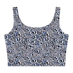 Blue Black Snake Pattern Midi Sleeveless Dress from ArtsNow.com Top Back