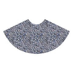 Blue Black Snake Pattern Midi Sleeveless Dress from ArtsNow.com Skirt Back