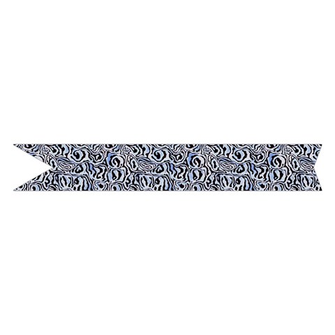Blue Black Snake Pattern Midi Wrap Pencil Skirt from ArtsNow.com Hem