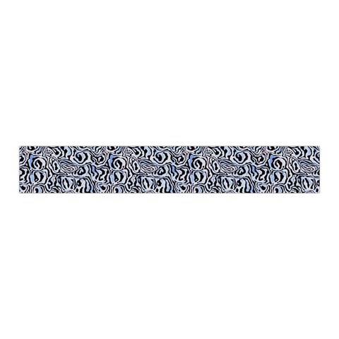 Blue Black Snake Pattern Midi Wrap Pencil Skirt from ArtsNow.com Waistband