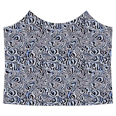 Blue Black Snake Pattern Spaghetti Top Long Pants Satin Pajamas Set from ArtsNow.com Front